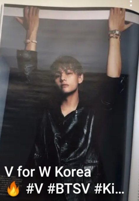 Тэхёнчик, давай, подтянись на руках и убеги из этого журнала! 