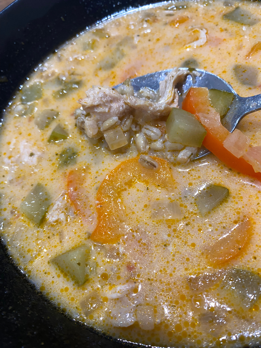 Альтернативный рассольник при диете с диагнозом ГСД.