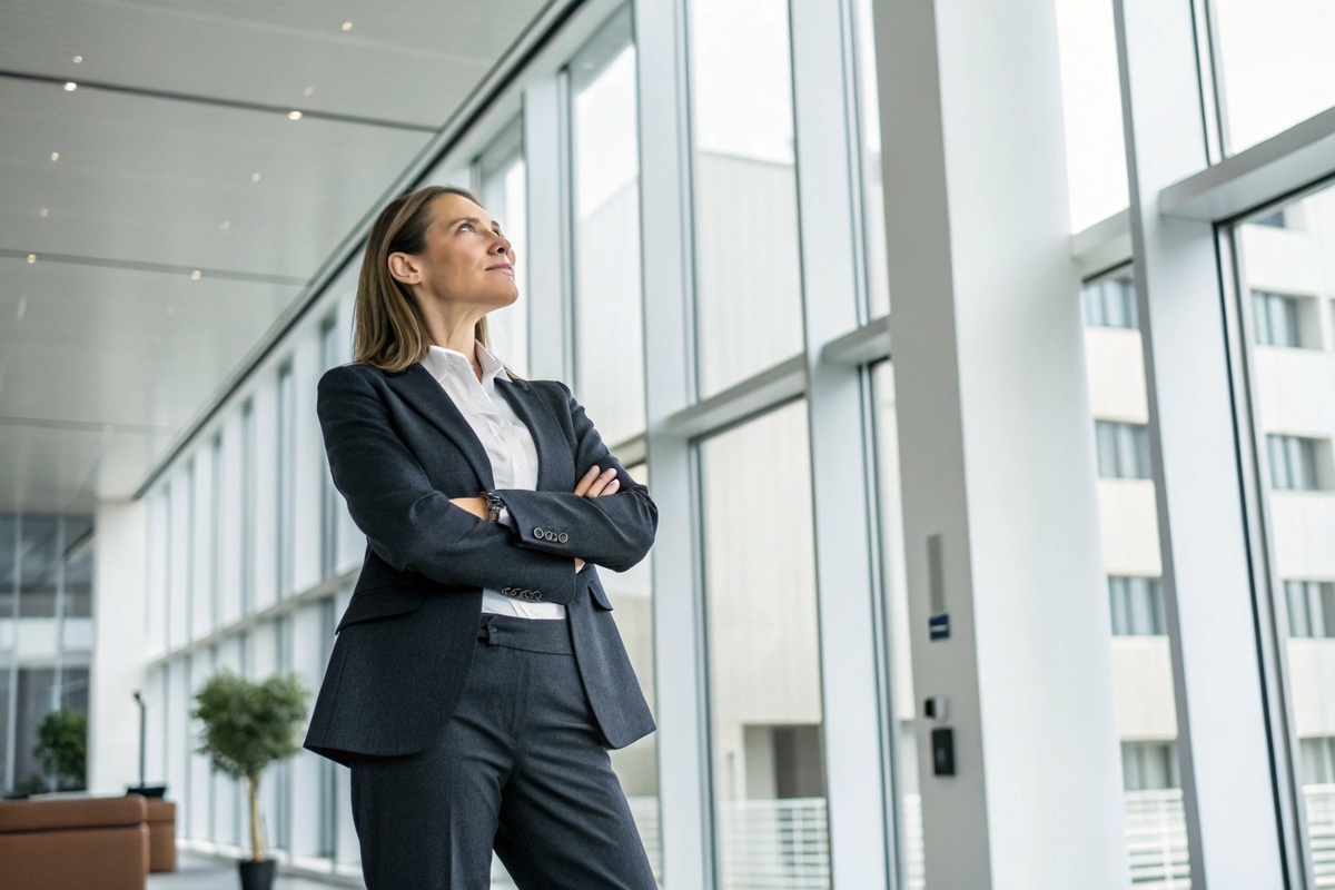 Женщина занимает высокий пост