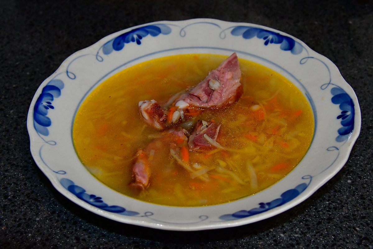 Суп с капустой и нутом 