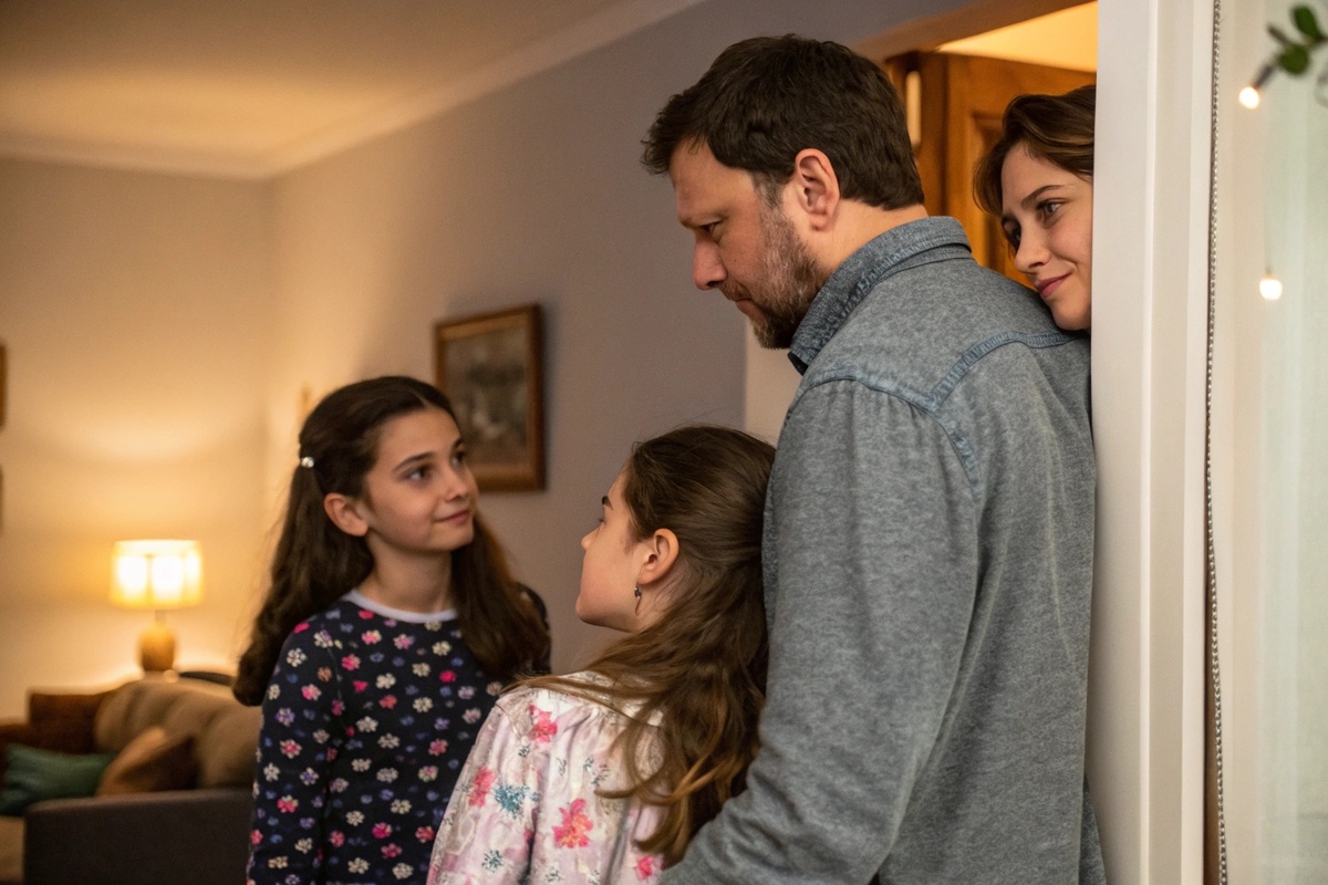 Прячу женщину от детей