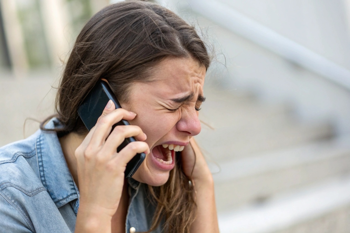 Моя женщина кричит на меня по телефону