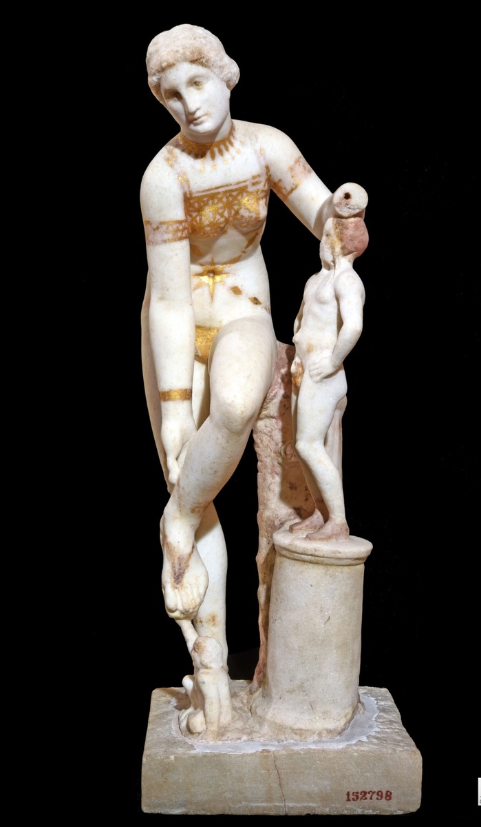 Римская мраморная статуя "Венера в бикини", Помпеи