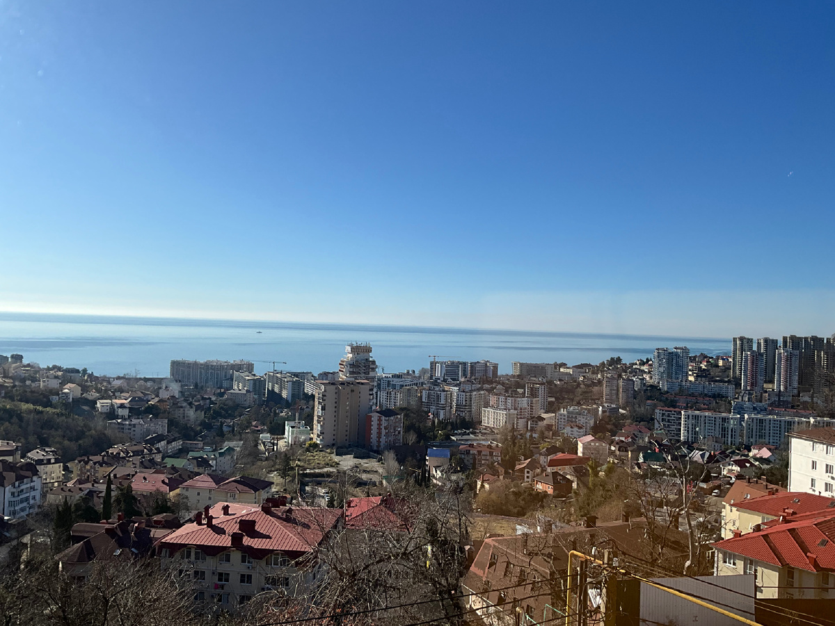 Сочи, вид из окна ресторана