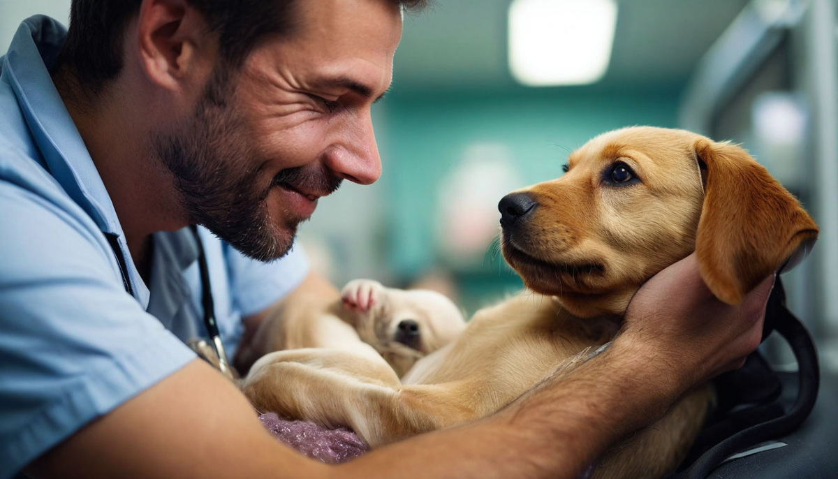 Регулярные визиты к ветеринару — залог успешных родов и здоровья щенков.