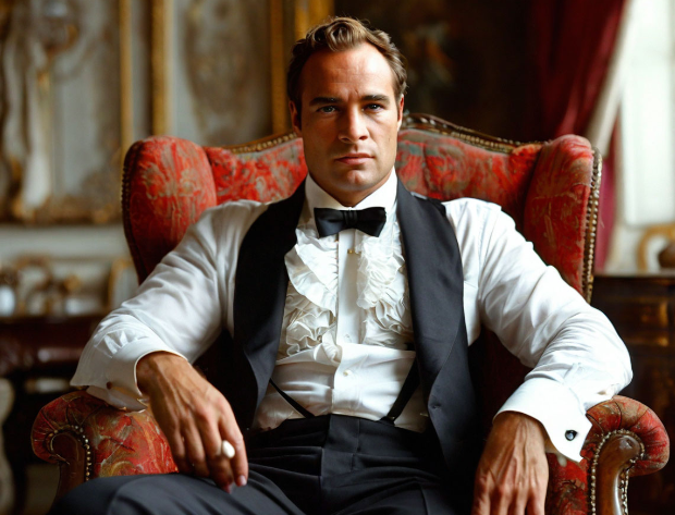 Марлон Брандо фото по версии ИИ, американский актёр и активист, Одной из самых культовых ролей Брандо стал Вито Корлеоне в ленте «Крестный отец» Фрэнсиса Форда Копполы, за которую он получил свой второй «Оскар». по знаку Овен