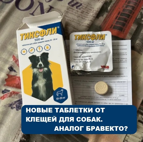 В упаковке "Тиксфли" инструкция на русском языке и блистер - 1шт светло-коричневого цвета с гравировкой дозировки по действующему веществу