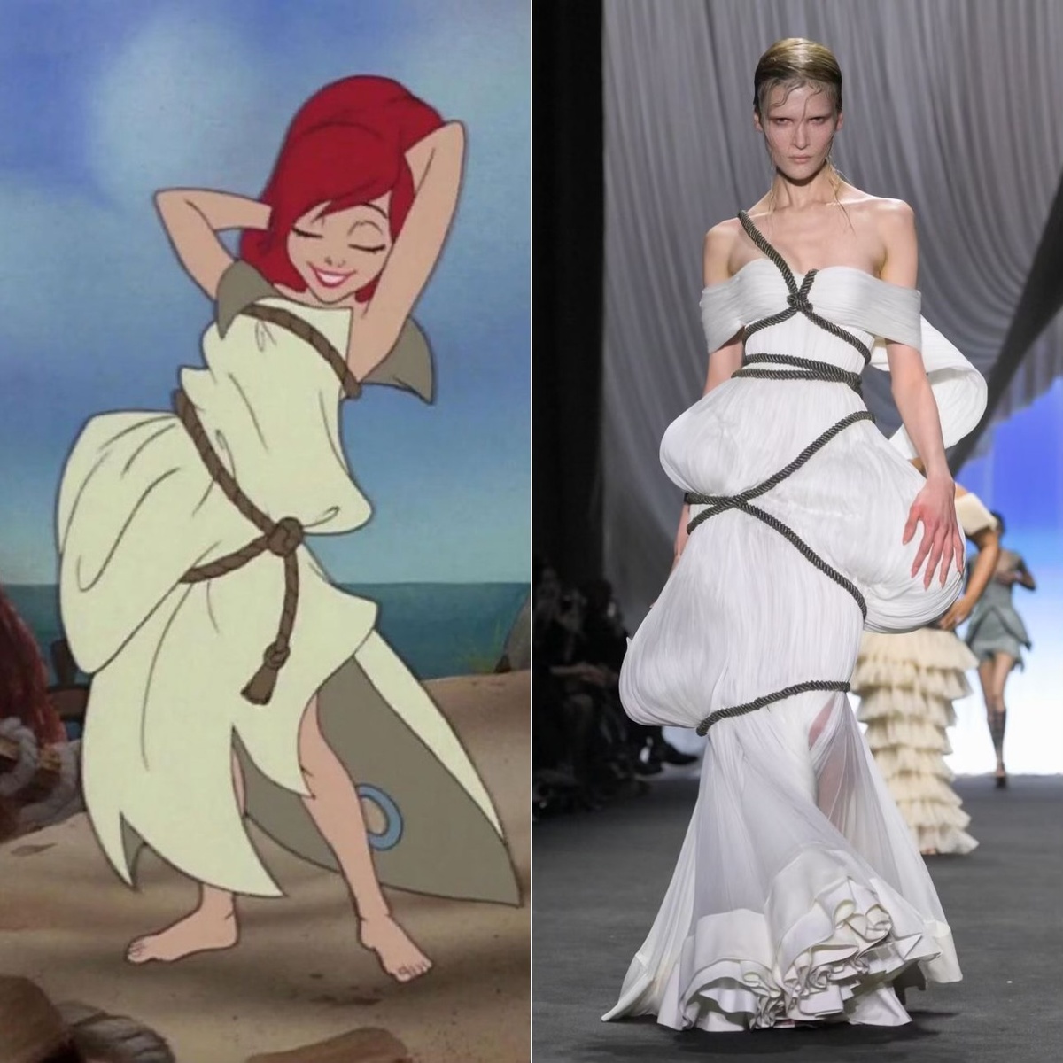 "Русалочка" 1989 и Jean Paul Gaultier 2025