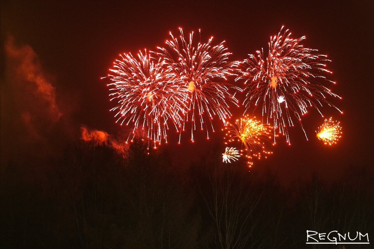    Салют на 23 Февраля / Источник: Алексей Колчин © ИА REGNUM