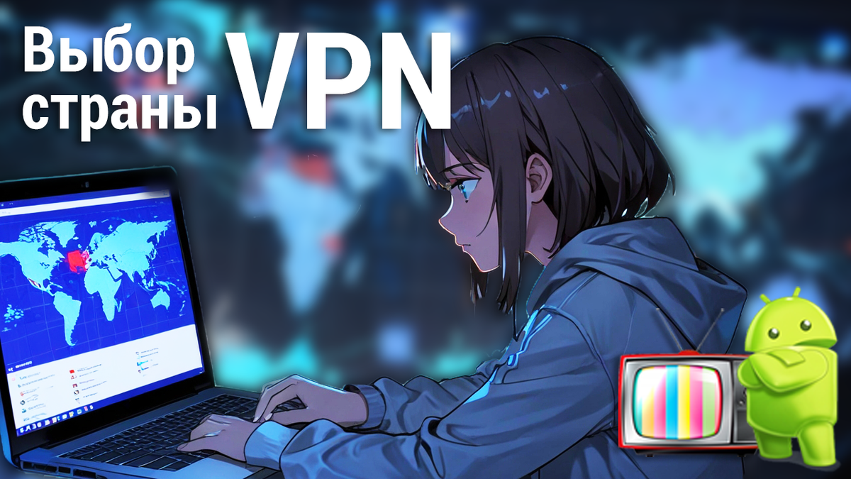 Выбор страны для VPN