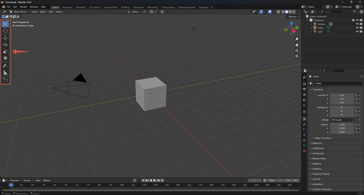 Панель инструментов