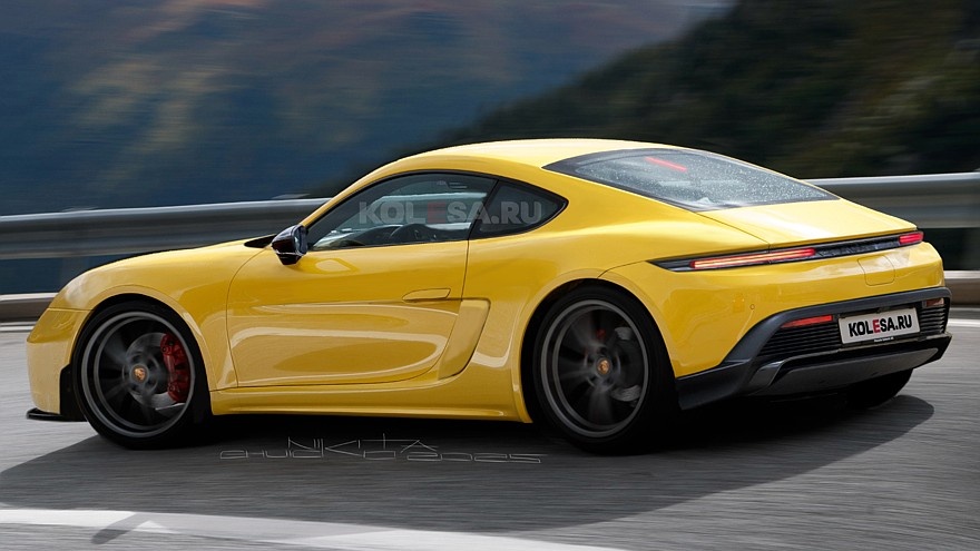    Рендер нового Porsche Cayman