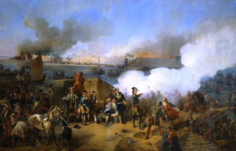 
 А.Коцебу, «Штурм крепости Нотебург 11 октября 1702 г.». 1846 г.