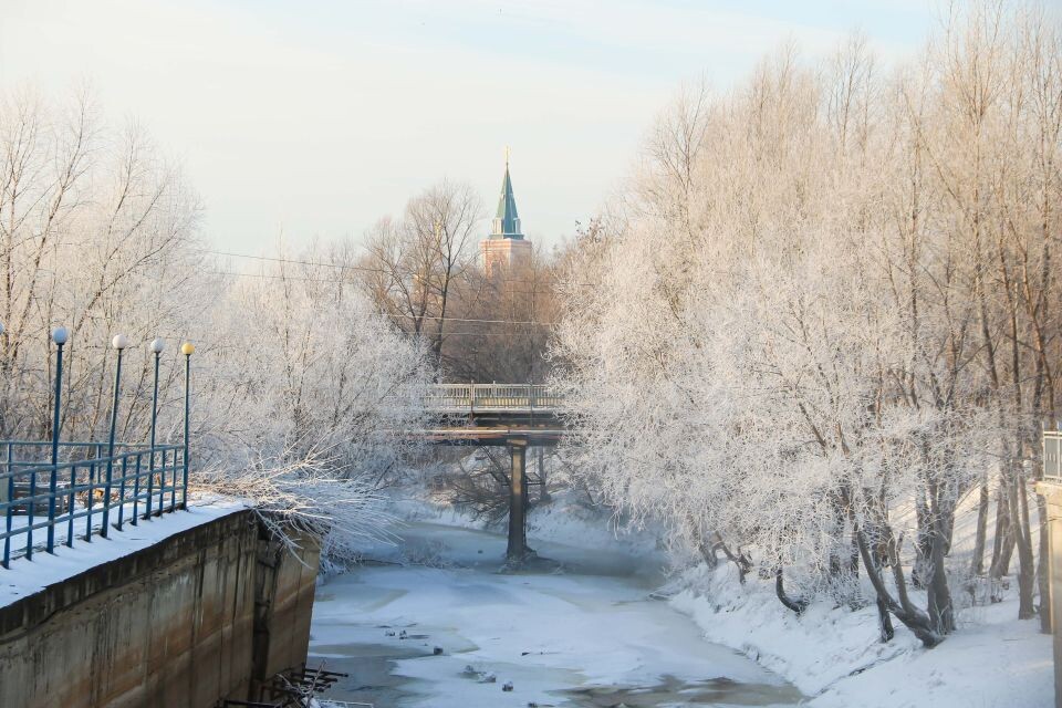    Река Барнаулка. Морозы. Зима. Источник: Виталий Барабаш/"Толк"
