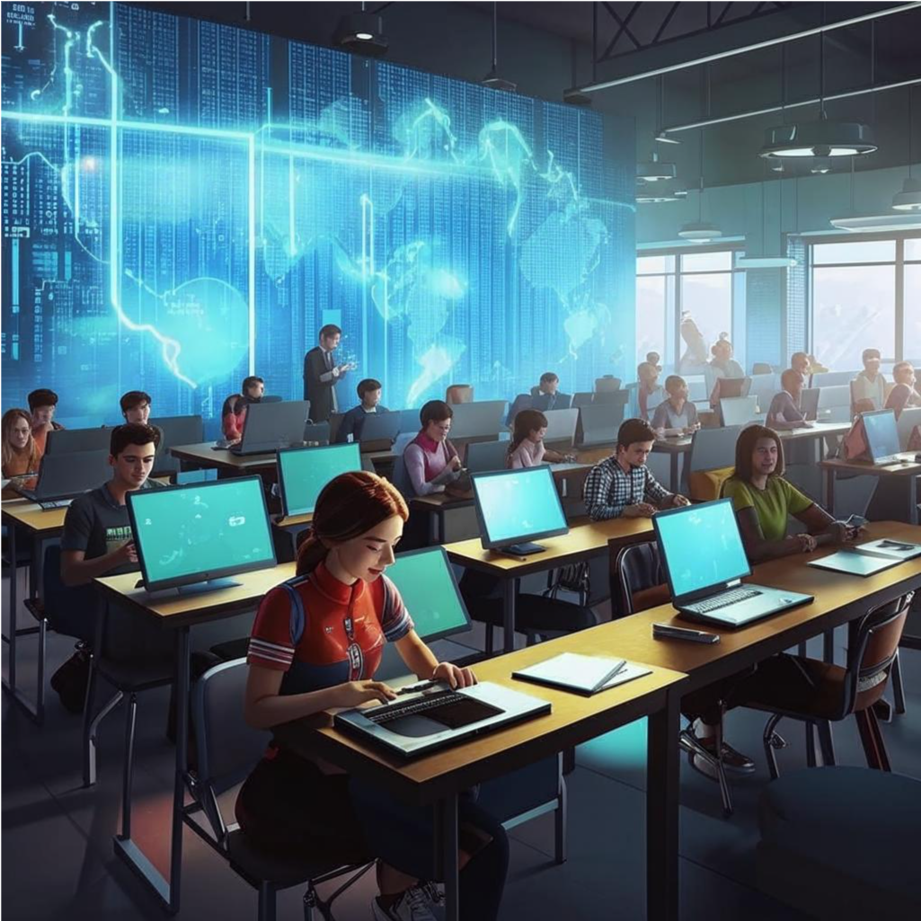 Обучение цифровым технологиям (создано нейросетью)