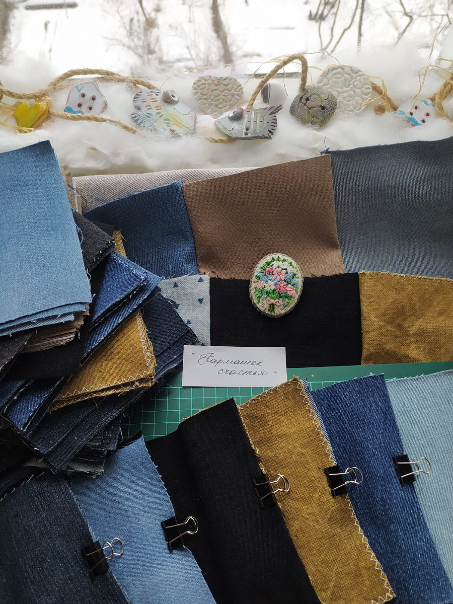 Лоскутки для покрывала, которое я шью 