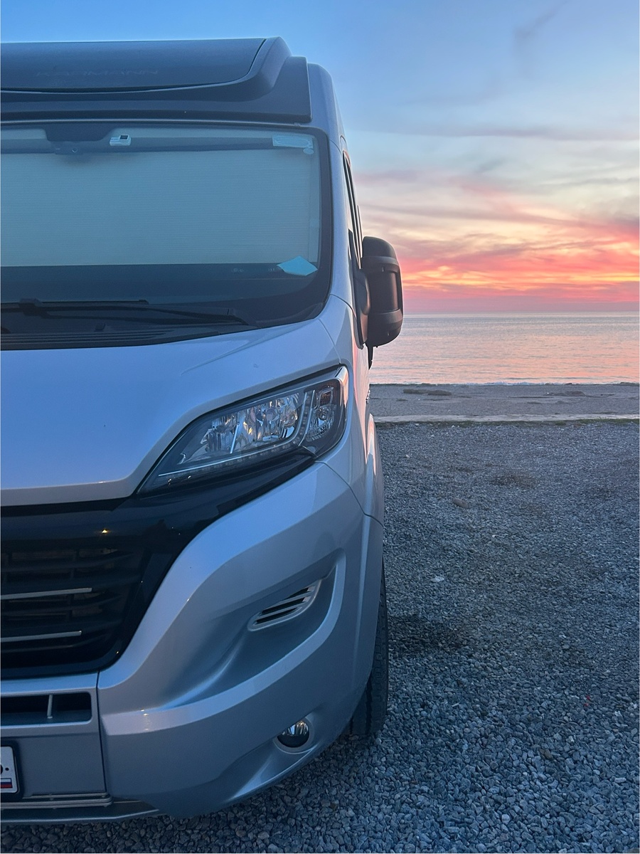 Закат на средиземном море 