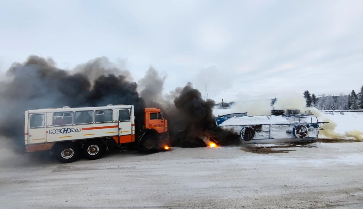 Ликвидация последствий ДТП с выбросом АХОВ