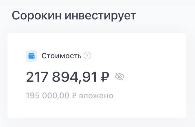 Мой открытый инвестиционный портфель