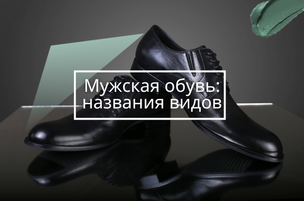 Виды мужской обуви
