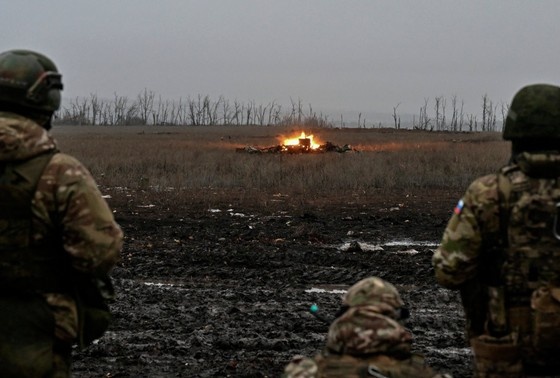    Военнослужащие ВС РФ в зоне СВО
