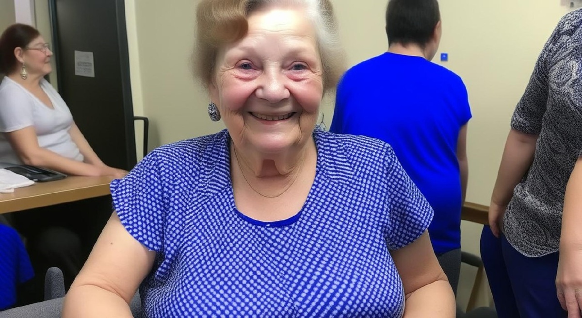 Вариация фотографии с первой маминой реабилитации - от нейросети 