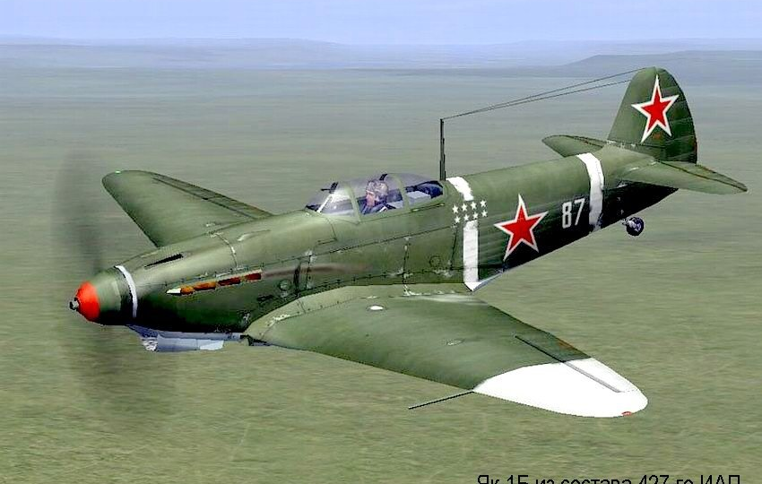 Истребитель Як-1 против "Мессершмиттов" Bf-109