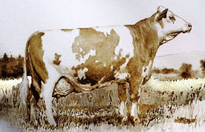 картина написанная из коровьева навоза