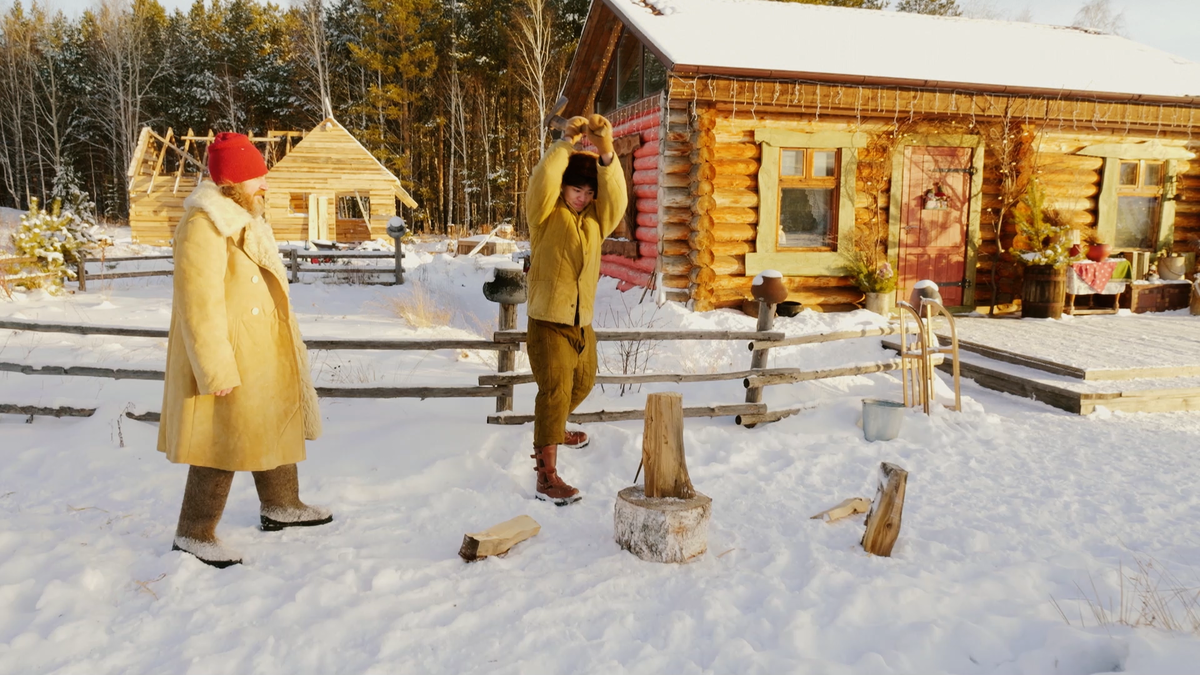 Испытание №1 - наколоть дров