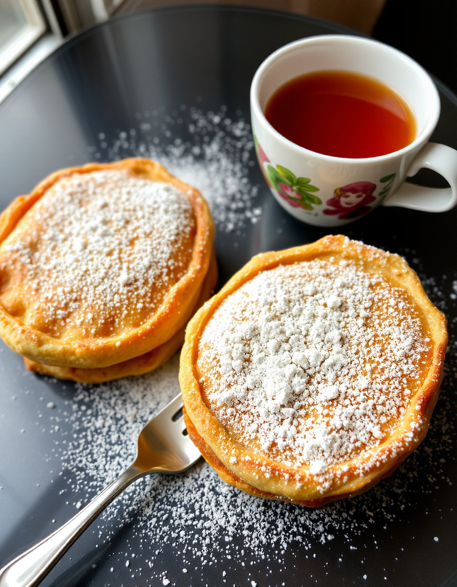 Согреваемся пышками и горячим чаем