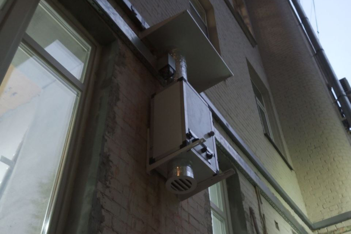 Вот так выглядят наши приточные установки АВИМИ в жизни — монтаж завершён