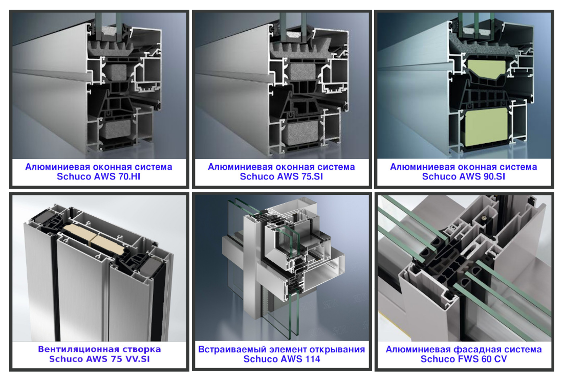 В 2025 году Schuco предлагает несколько оконных систем

