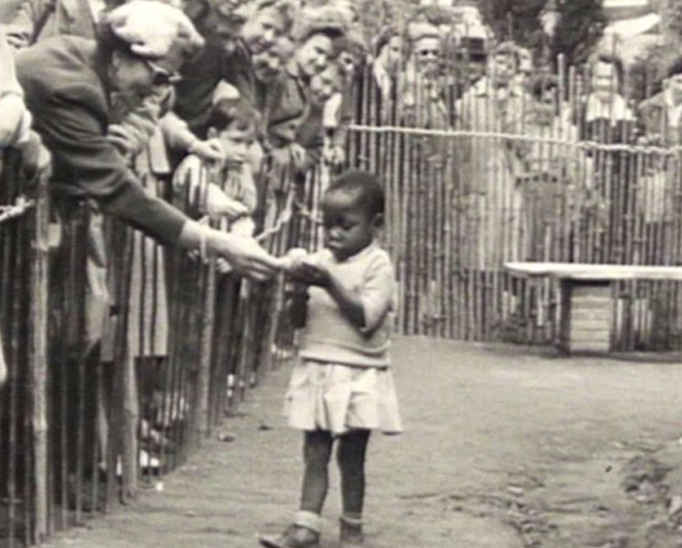 Последний человеческий зоопарк в Брюсселе в 1958 году.