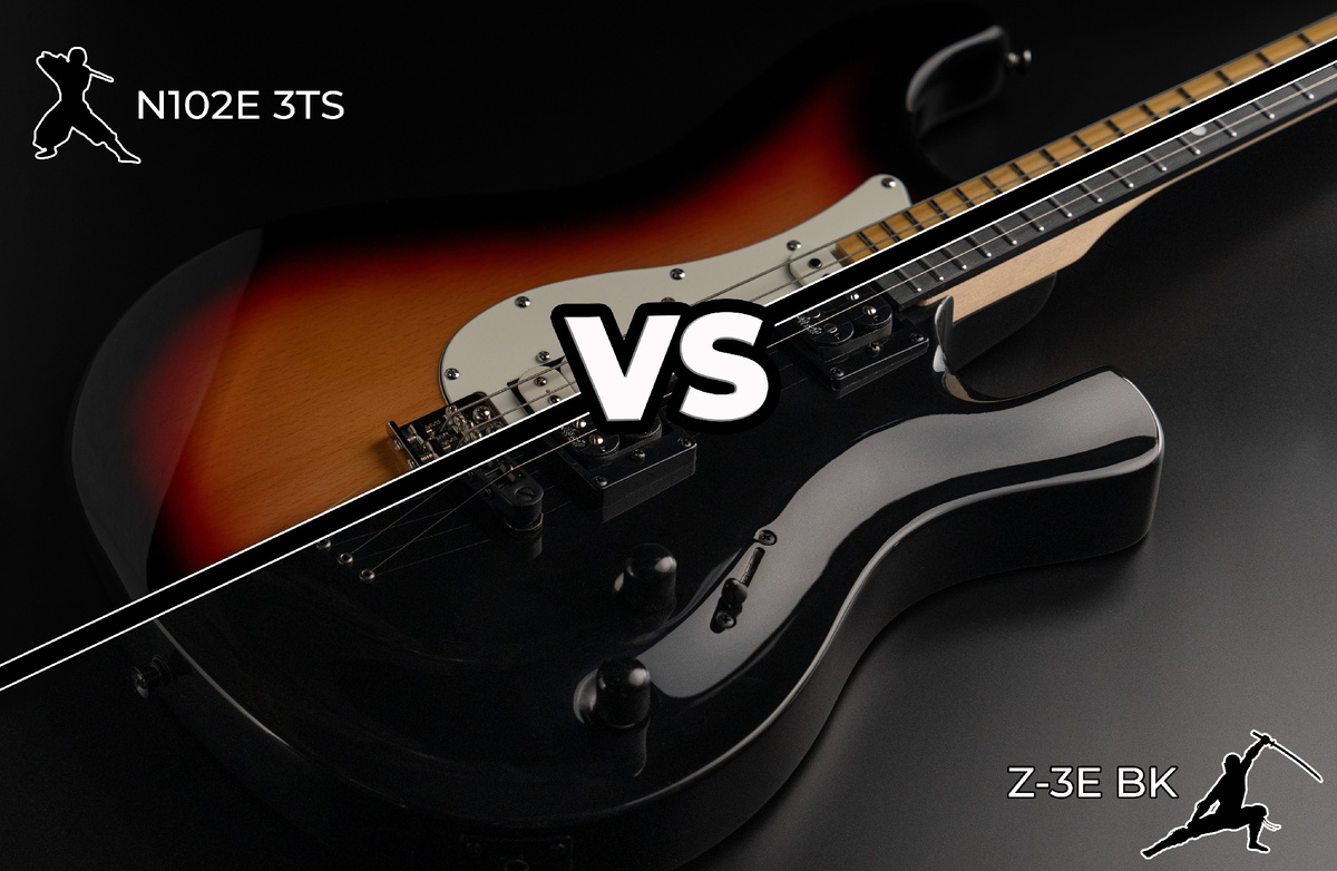 Электрогитары Shinobi N102E 3TS vs Z-3E BK