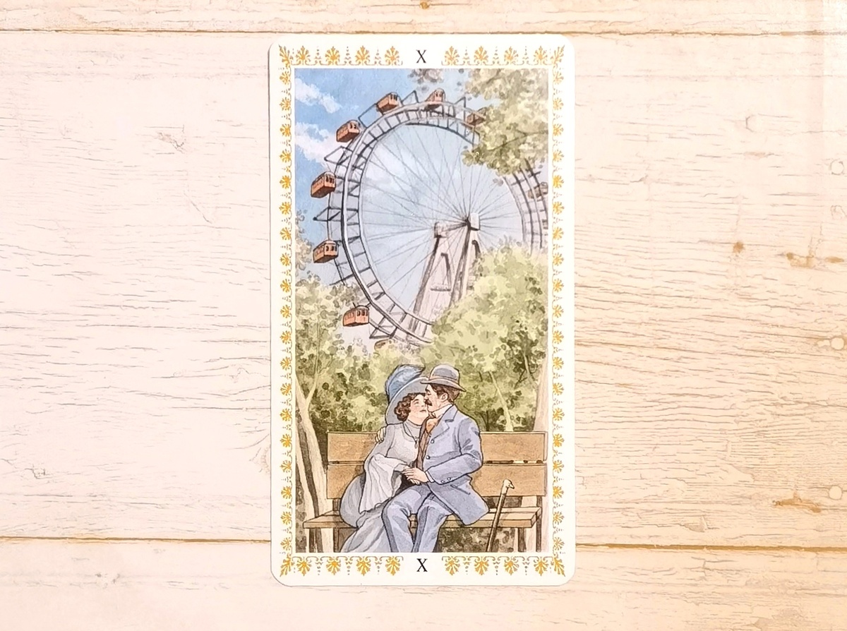 Аркан X "Колесо Фортуны". "Романтическое Таро".