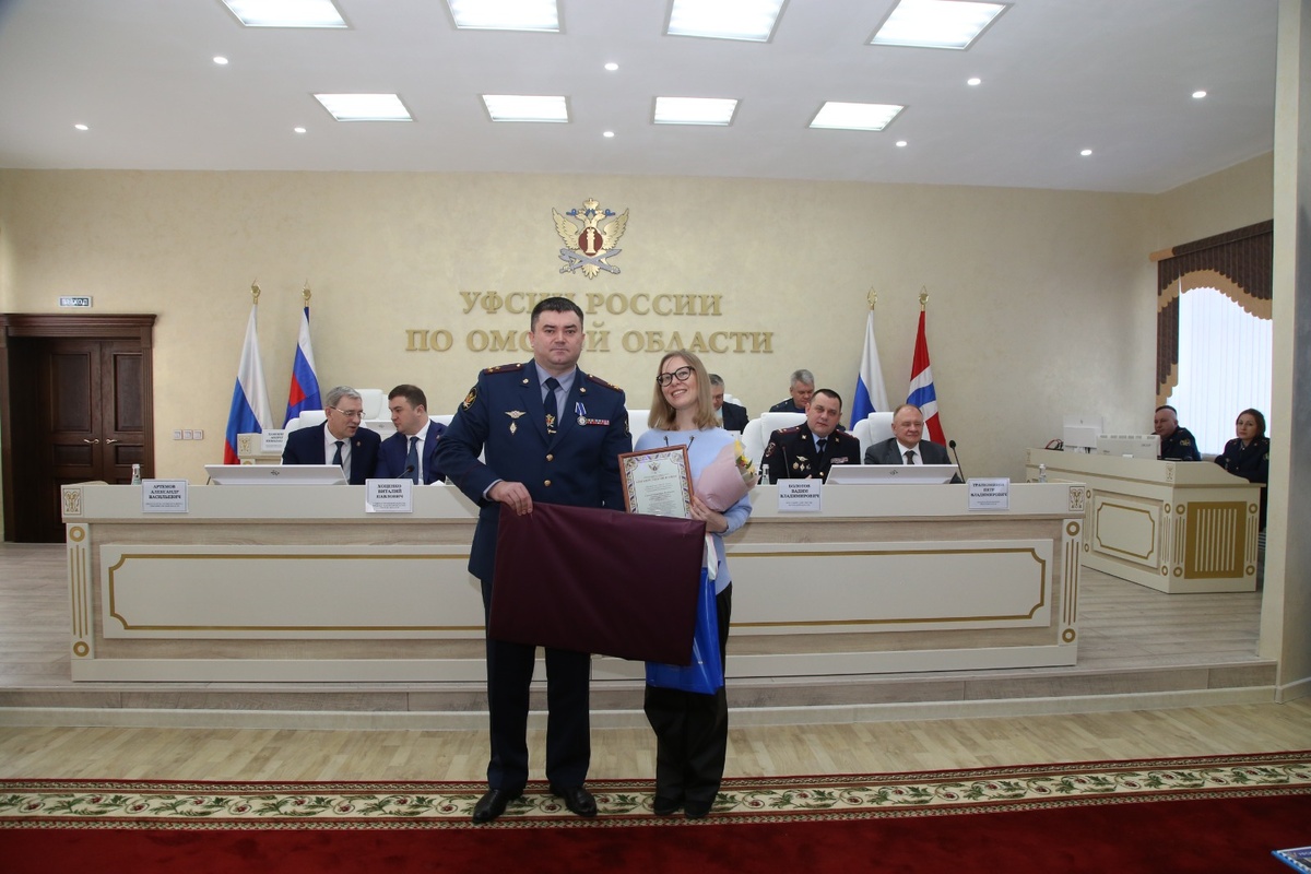 Награждение прошло в рамках заседания коллегии УФСИН России по Омской области, где подводились итоги за 2024 год.  Фото: предоставлено пресс-службой УФСИН по Омской области