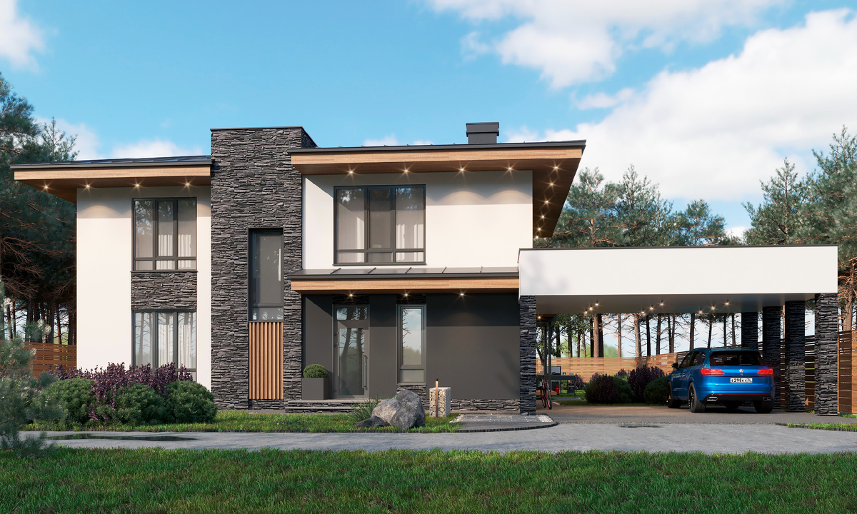 проект двухэтажного дома