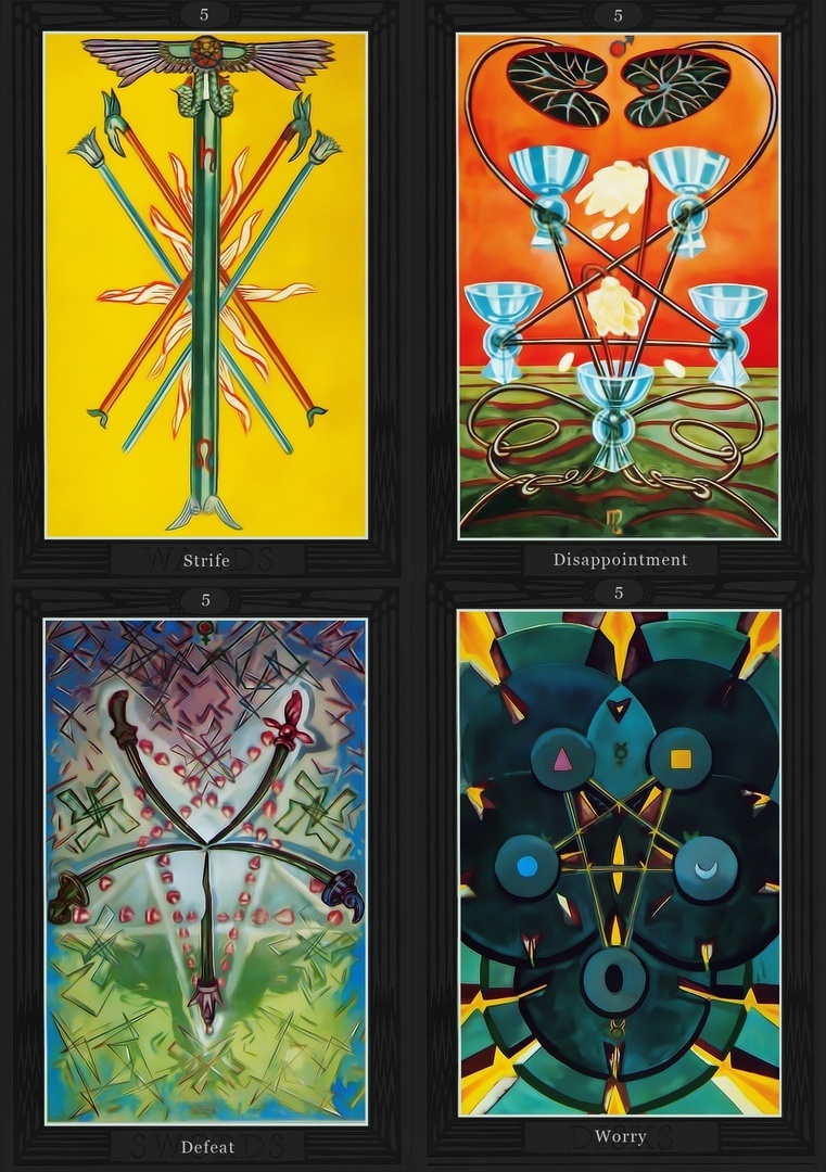 Пятёрки «Таро Тота»