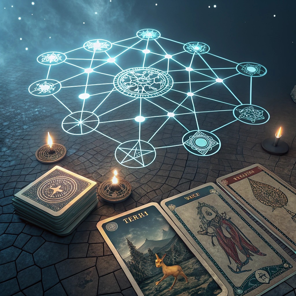 Это моя колода Таро. Да, у меня такие названия и символы. Всё очень метафорично ))