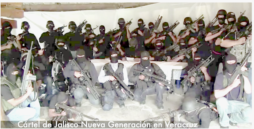 Боевики картеля  "Халиско-Новая Поколение" 