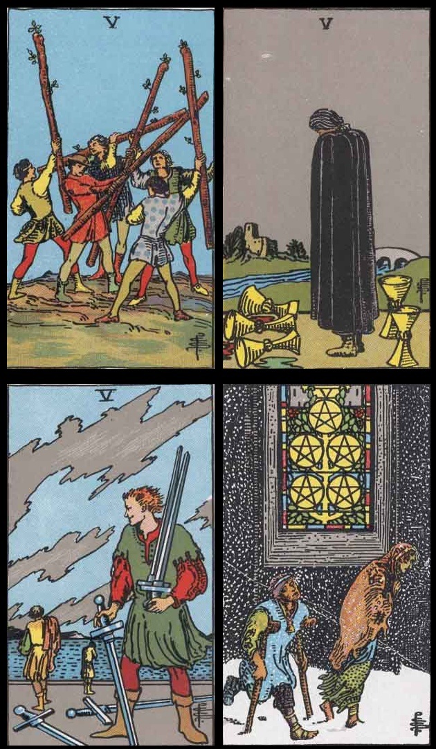 Пятёрки «Таро Райдера-Уэйта»