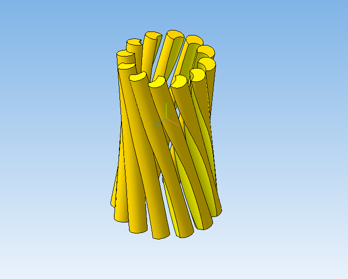 Таже стойка с разнесёнными относительно центральной оси брусками.