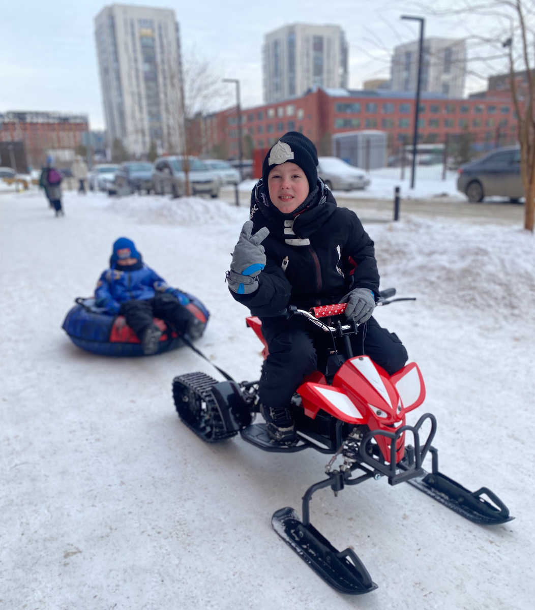 Детский электрический снегоход Eco Koleso K1