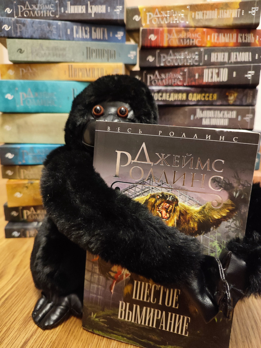 Фото из моей личной коллекции. Фото сделано мной. На фото моя книжная подборка автора Джеймса Роллинса, издательства Эксмо: Песчаный дьявол Кости волхвов, Печать Иуды, Последний Оракул, Ключ судного дня, Тропа мертвых, Дьявольская колония, Линия крови, Глаз Бога, Шестое вымирание, Костяной лабиринт, Седьмая казнь, Венец демона, Пекло, Пещера, Пирамида, Бездна, Амазония, Айсберг, Алтарь Эдема, Убийцы смерти. Публикация фото преследует в информационные цели. Подробнее о книгах и играх указано ниже в статье.