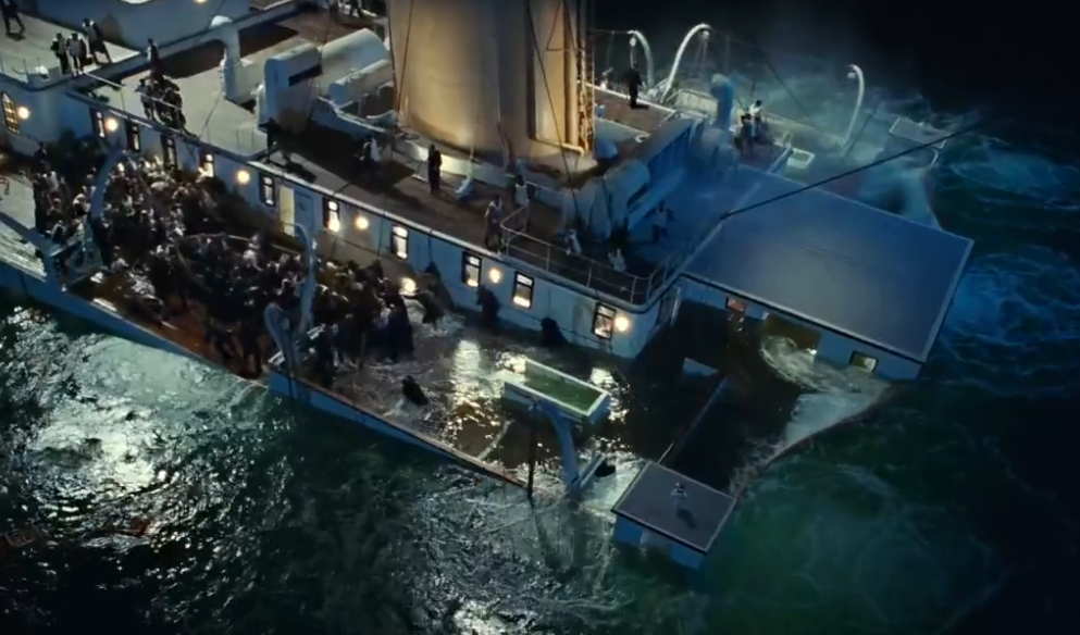 Гибель Титаника: кадр из фильма