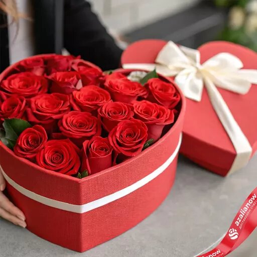   Букет из 17 красных роз «Любимка» + Мишка в подарок Мария Тетерятникова