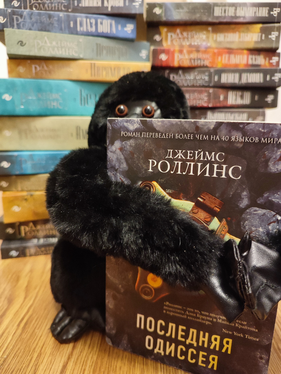 Фото из моей личной коллекции. Фото сделано мной. На фото моя книжная подборка автора Джеймса Роллинса, издательства Эксмо: Песчаный дьявол Кости волхвов, Печать Иуды, Последний Оракул, Ключ судного дня, Тропа мертвых, Дьявольская колония, Линия крови, Глаз Бога, Шестое вымирание, Костяной лабиринт, Седьмая казнь, Венец демона, Пекло, Пещера, Пирамида, Бездна, Амазония, Айсберг, Алтарь Эдема, Убийцы смерти. Публикация фото преследует в информационные цели. Подробнее о книгах и играх указано ниже в статье.