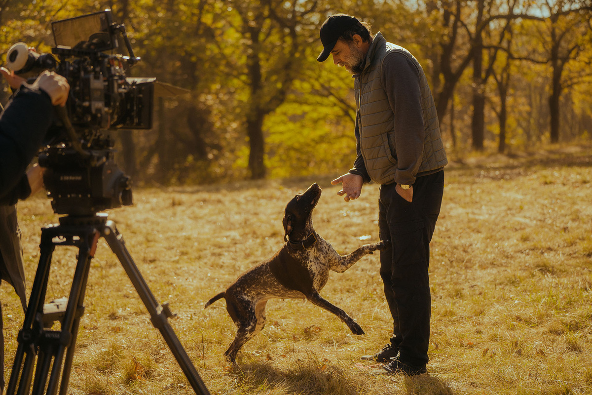   Бакур Бакурадзе на съемках фильма «Лермонтов»