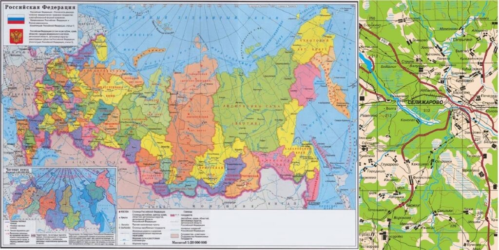 Карты бывают разного масштаба. Для кладоискателей лучше всего подходят максимально подробные карты.