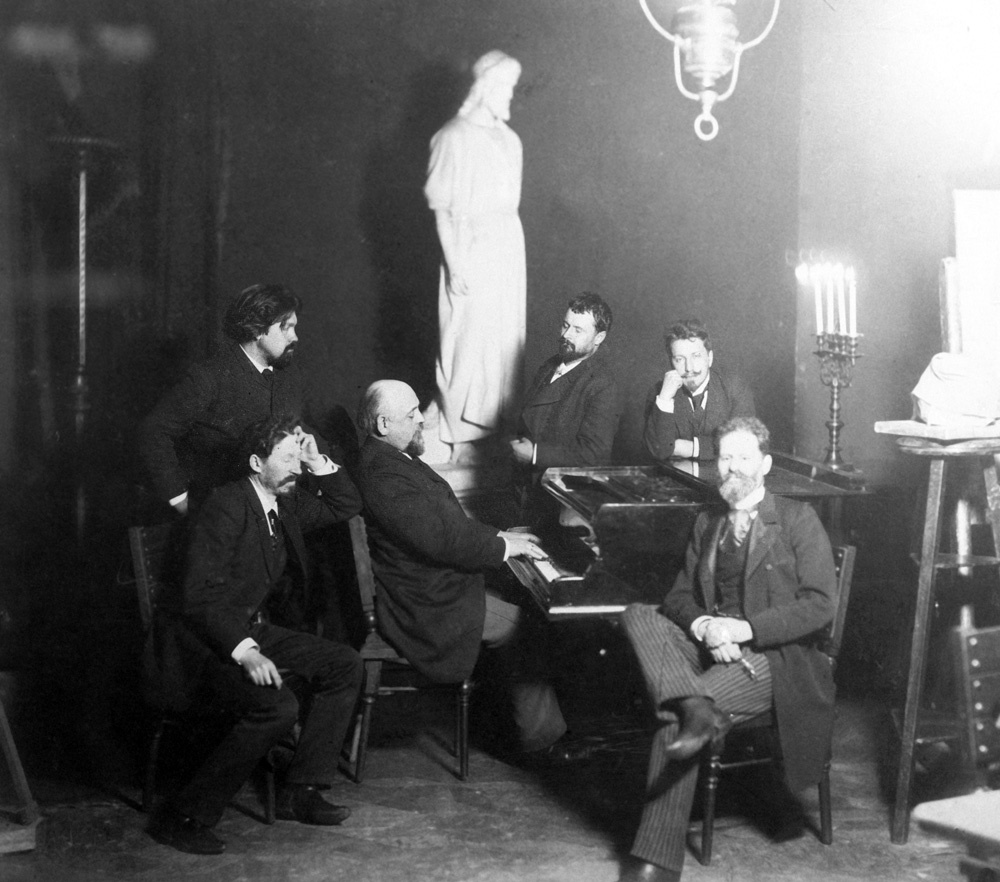 В гостях у Саввы Мамонтова: Илья Репин, Василий Суриков, Константин Коровин, Валентин Серов, Марк Антокольский. Музей истории и реконструкции Москвы